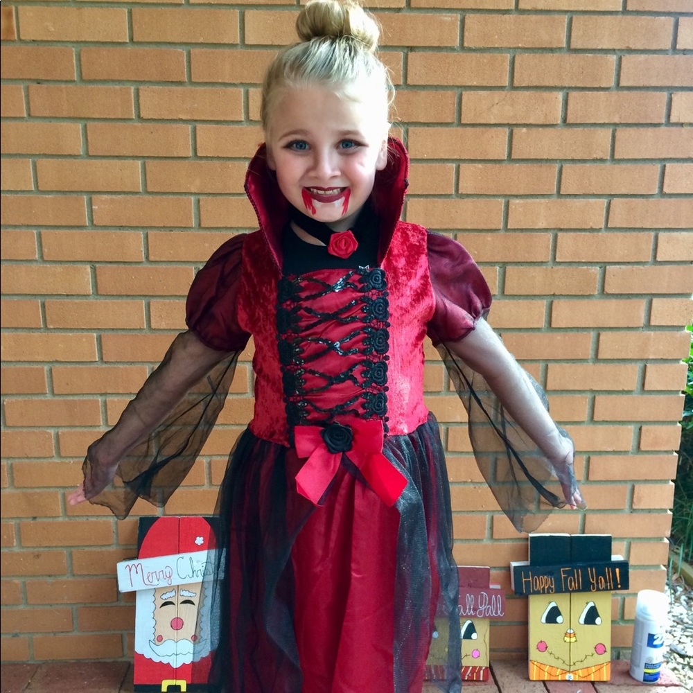 Girls Vampire Halloween Costume 🎃🧛🏻‍♀️